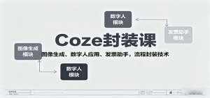 Coze封装课,图像生成、数字人应用、发票助手,流程封装技术 – 战狼项目网_分享创业资讯_最新网络项目资源-生财有道