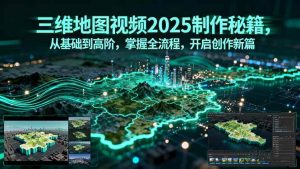 三维地图视频2025制作秘籍,从基础到高阶,掌握全流程,开启创作新篇 – 战狼项目网_分享创业资讯_最新网络项目资源-生财有道